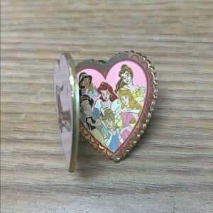 Disney Heart-Shaped Locket Princess Pin in Pink and Gold